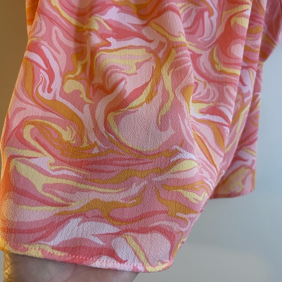 PINK ROSE • Marble Orange/Pink Top • Med • - Picture 6 of 8
